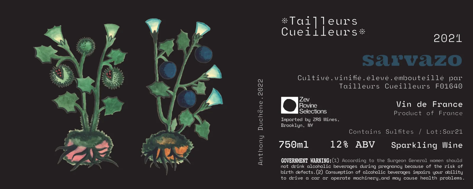 Bouteille de Tailleurs Cueilleurs - Sarvazo Rosé 2021